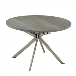 TABLE RONDE CERAMIQUE AVEC ALLONGE