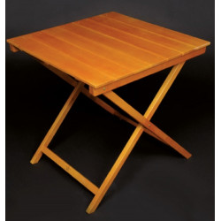 TABLE BOIS CARRÉ PLIANTE