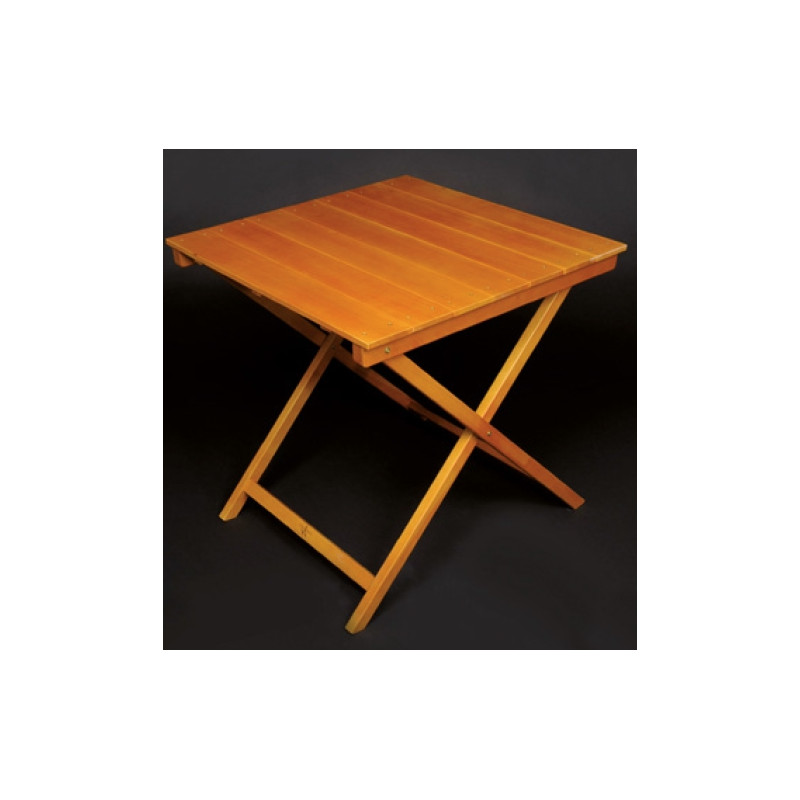 TABLE BOIS CARRÉ PLIANTE