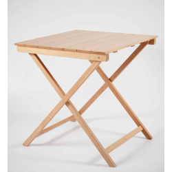 TABLE BOIS CARRÉ PLIANTE