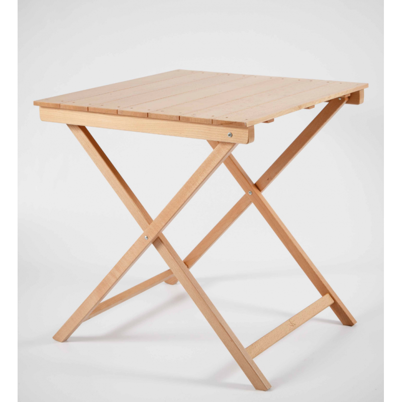 TABLE BOIS CARRÉ PLIANTE