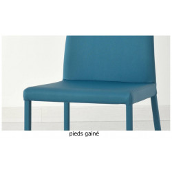 CHAISE DE SALLE A MANGER CONTEMPORAINE LÉNA EN SILVERTEX ITALIENNE AIRNOVA