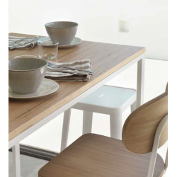 TABOURET HAUT AUSTIN INDUSTRIEL EN BOIS ET MÉTAL