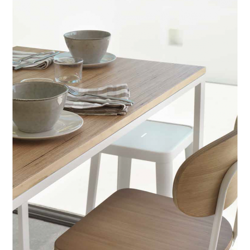 TABOURET HAUT AUSTIN INDUSTRIEL EN BOIS ET MÉTAL