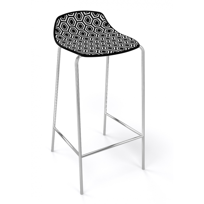 Tabouret de Bar Bas en Polypropylène ALHAMBRA - Le Chaisier