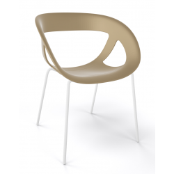 Fauteuil Design Rond Empilable en Polypropylène MOEMA 69 - Le Chaisier