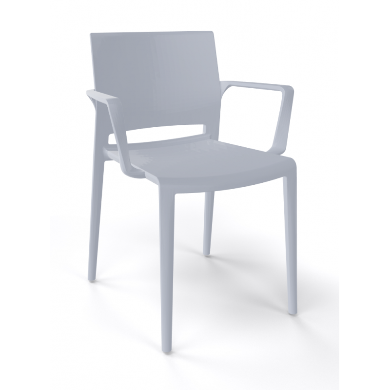 Fauteuil d'Extérieur Empilable BAKHITA - Fabrication Italienne - Le Chaisier