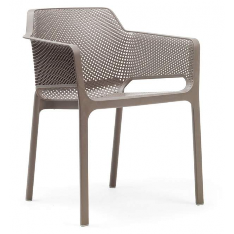 FAUTEUIL DE TERRASSE EMPILABLE EN POLYPROPYLÈNE NET