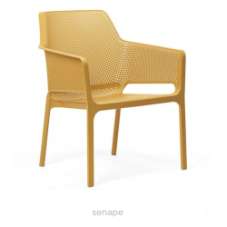 FAUTEUIL BAS DE PISCINE LOUNGE EMPILABLE NET RELAX - Le Chaisier