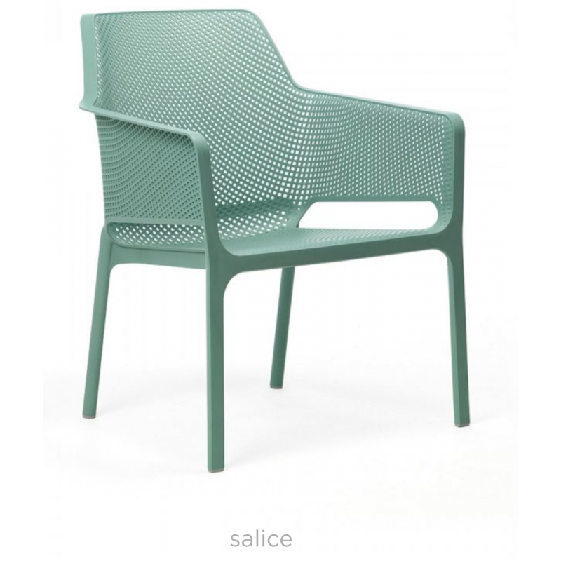 FAUTEUIL BAS DE PISCINE LOUNGE EMPILABLE NET RELAX - Le Chaisier