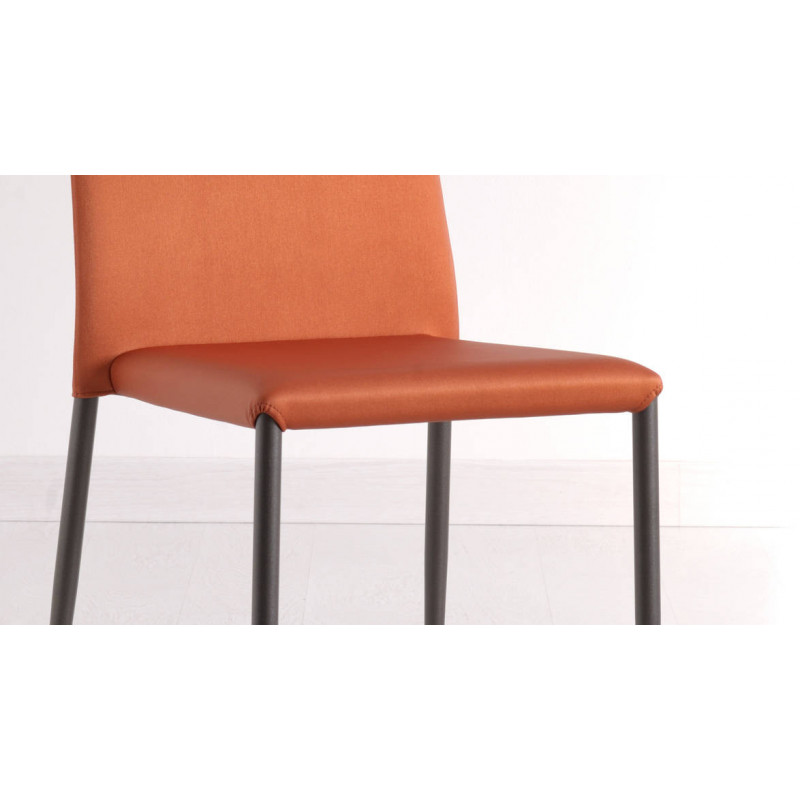 CHAISE DE SALLE À MANGER ITALIENNE MODERNE EN SILVERTEX AIRNOVA