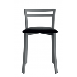 Chaise Dossier Bas en Métal Française JUJU - Le Chaisier