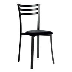 Chaise de Cuisine Métal et Simili Cuir LAURIE - Le Chaisier