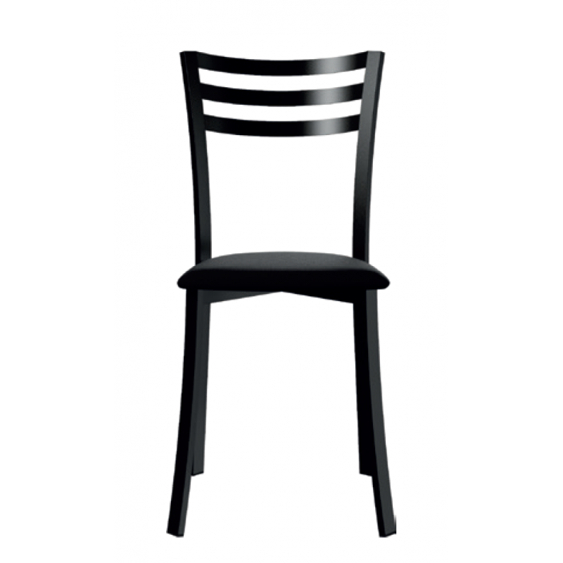 Chaise de Cuisine Métal et Simili Cuir LAURIE - Le Chaisier