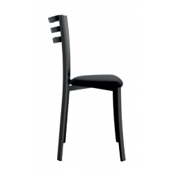 Chaise de Cuisine Métal et Simili Cuir LAURIE - Le Chaisier