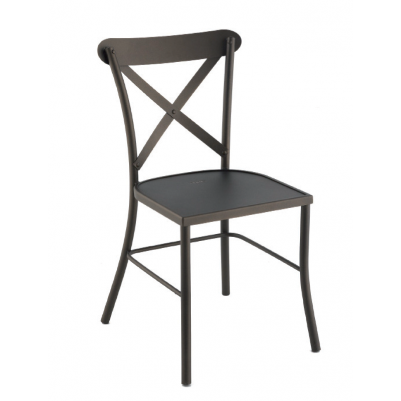 Chaise Industrielle en Bois et Métal MANILA - Le Chaisier