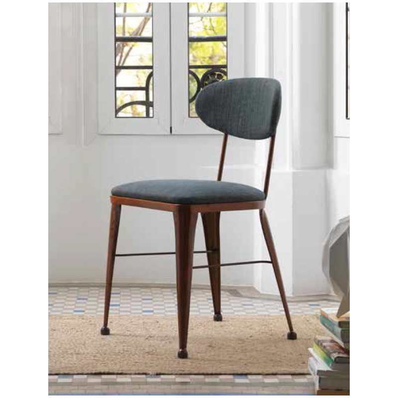 Chaise Contemporaine AUSTIN en Métal et Tissu - Le Chaisier