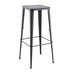 TABOURET INDUSTRIEL MÉTAL ET BOIS D'APPOINT DONA