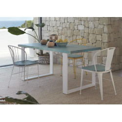 TABLE DE CUISINE INDUSTRIELLE BOIS ET MÉTAL ROMA