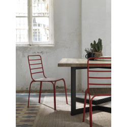 TABLE DE SALLE À MANGER DE STYLE INDUSTRIELLE GARDA