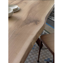 table de salle à manger contemporaine industrielle TRENTO