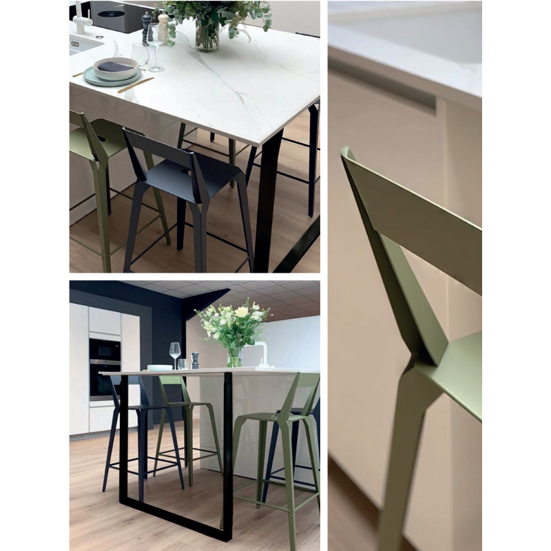 Tabouret Industriel en Métal Français PLUTON - Le Chaisier