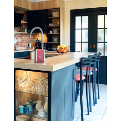 Tabouret de Cuisine Français en Métal LAURIE Snack - Le Chaisier