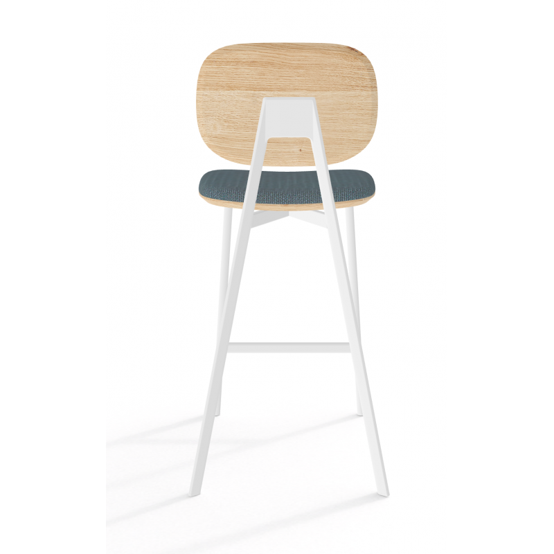 CHAISE HAUTE DE CUISINE EN BOIS ET MÉTAL TATA 1