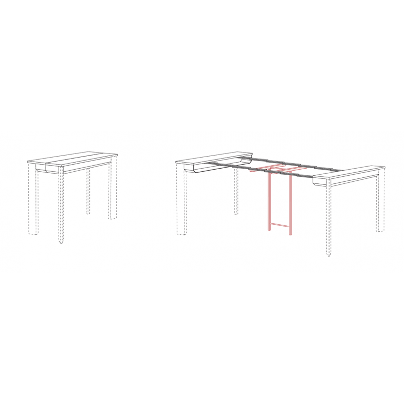 CONSOLE EXTENSIBLE STEAVE - Le Chaisier