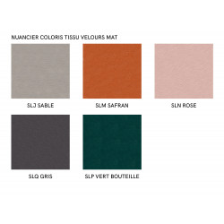 Chaise Contemporaine Ronde en Tissu et Velours TUKA - Le Chaisier