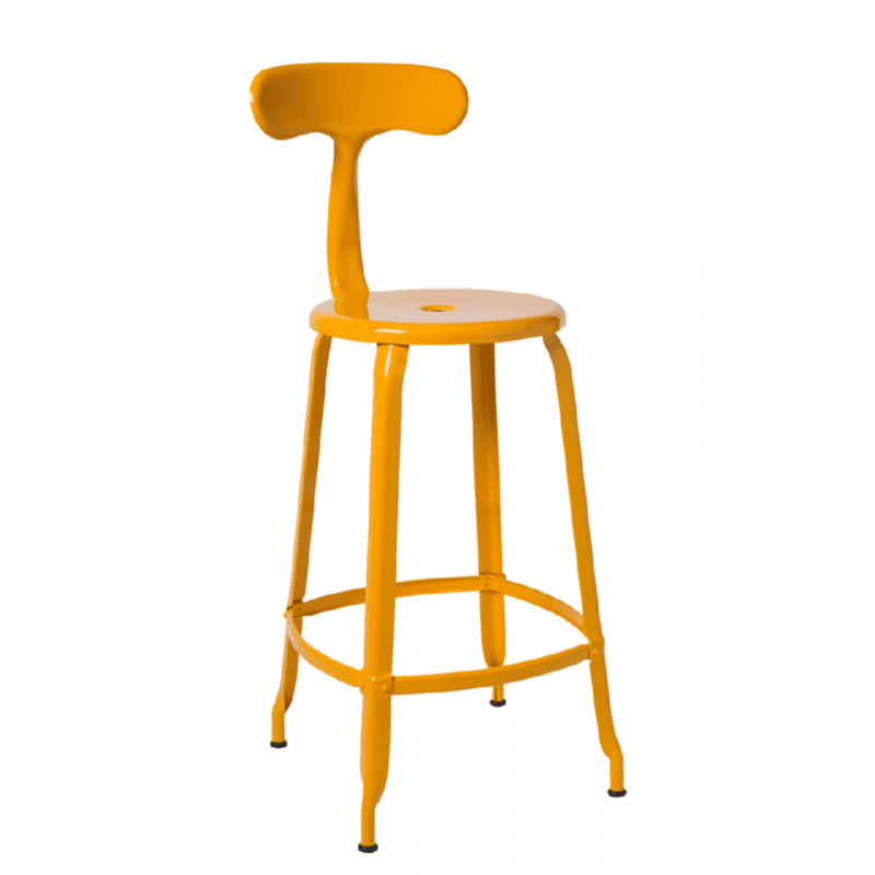 TABOURET NICOLLE FRANCAIS EN MÉTAL INDUSTRIEL