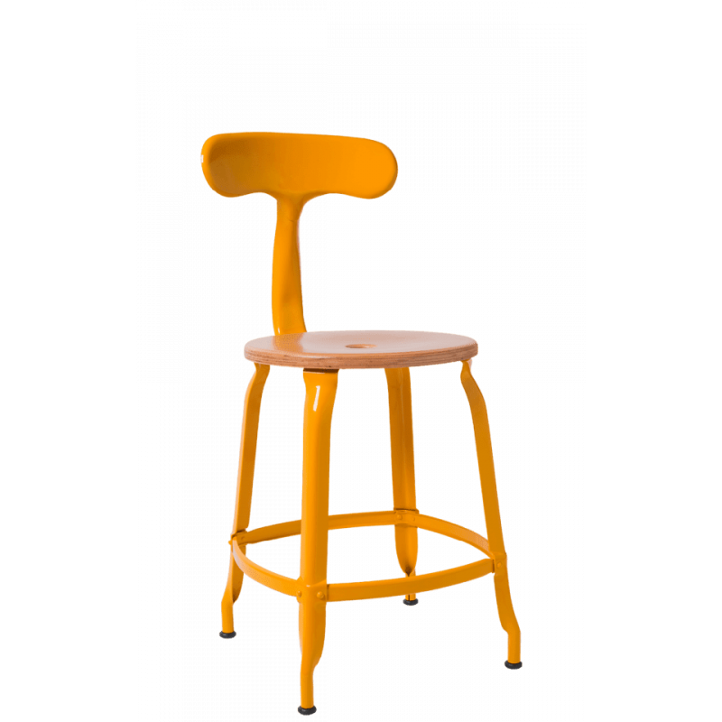 CHAISE NICOLLE BOIS ET MÉTAL INDUSTRIEL FRANÇAIS