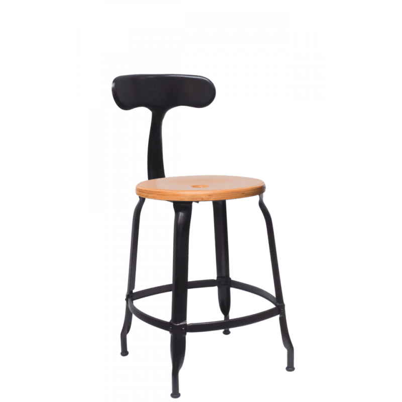 CHAISE NICOLLE BOIS ET MÉTAL INDUSTRIEL FRANÇAIS