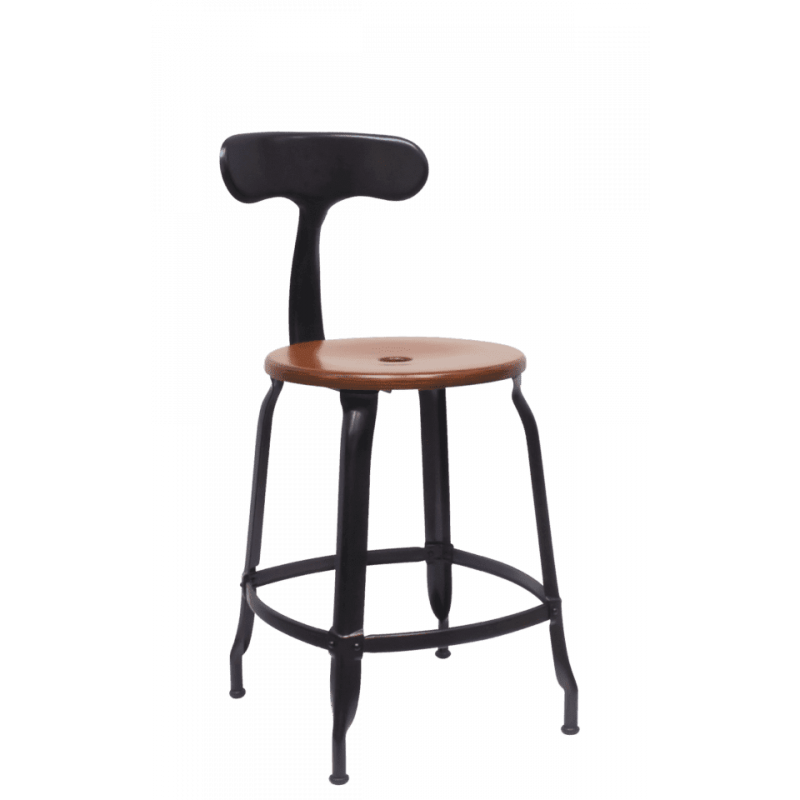 CHAISE NICOLLE BOIS ET MÉTAL INDUSTRIEL FRANÇAIS