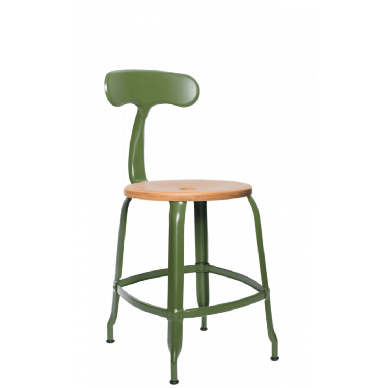 CHAISE NICOLLE BOIS ET MÉTAL INDUSTRIEL FRANÇAIS