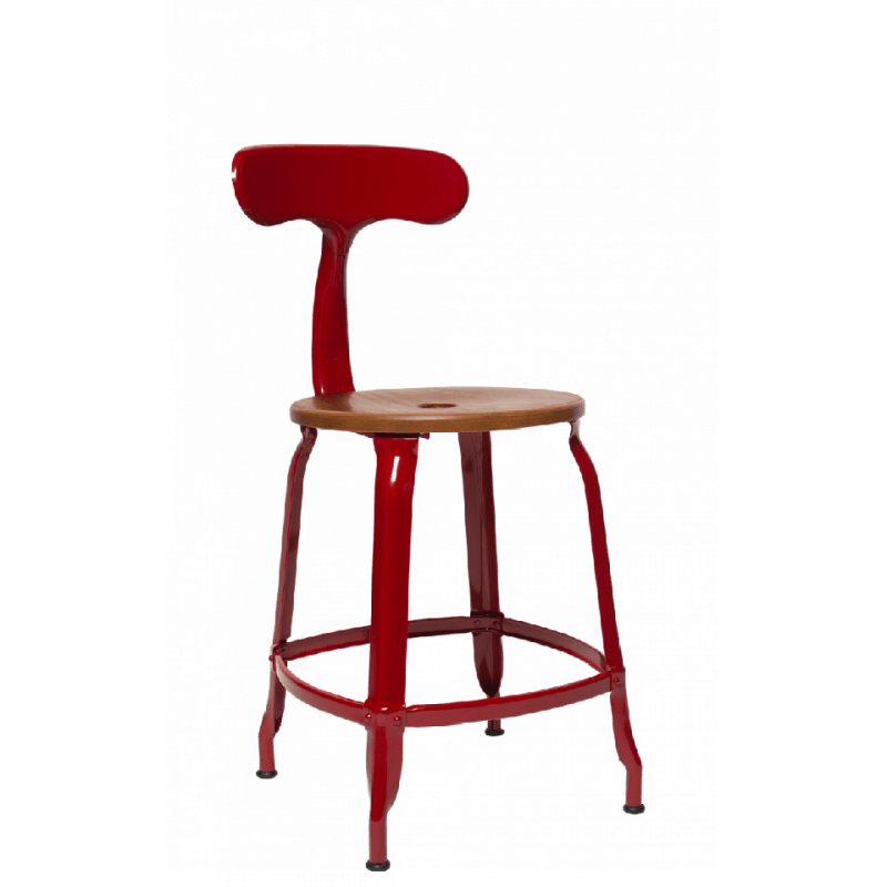 CHAISE NICOLLE BOIS ET MÉTAL INDUSTRIEL FRANÇAIS