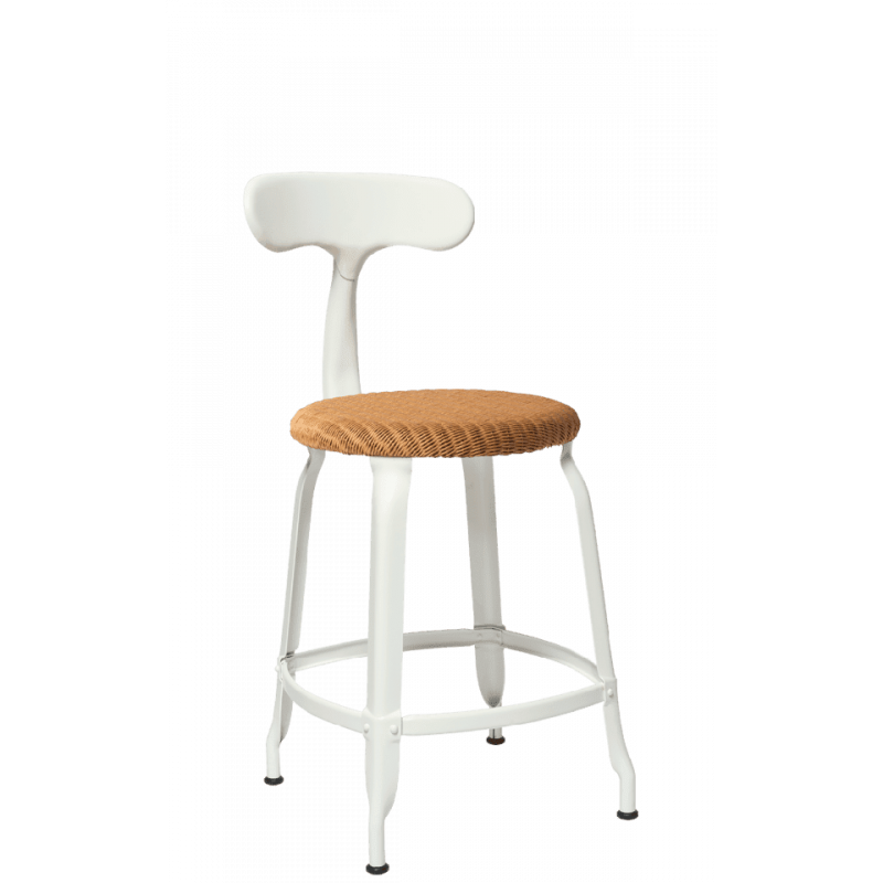 CHAISE NICOLLE INDUSTRIELLE FRANÇAISE ROTIN ET MÉTAL