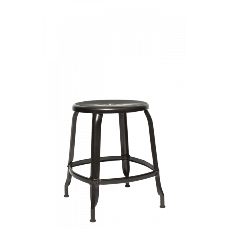 TABOURET D'APPOINT NICOLLE EN MÉTAL FRANÇAIS