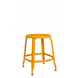 TABOURET D'APPOINT NICOLLE EN MÉTAL FRANÇAIS