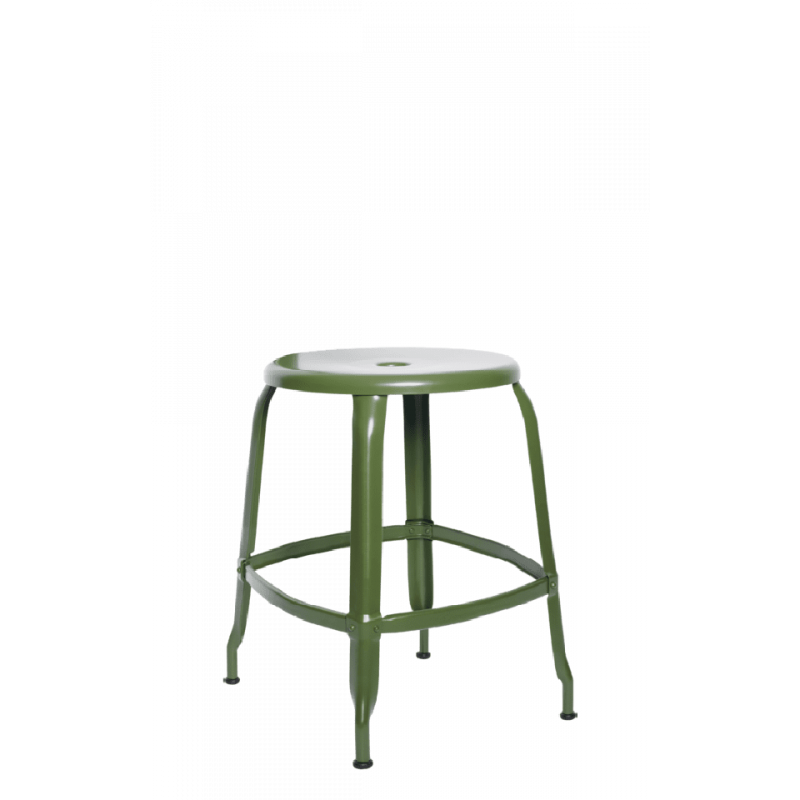 TABOURET D'APPOINT NICOLLE EN MÉTAL FRANÇAIS