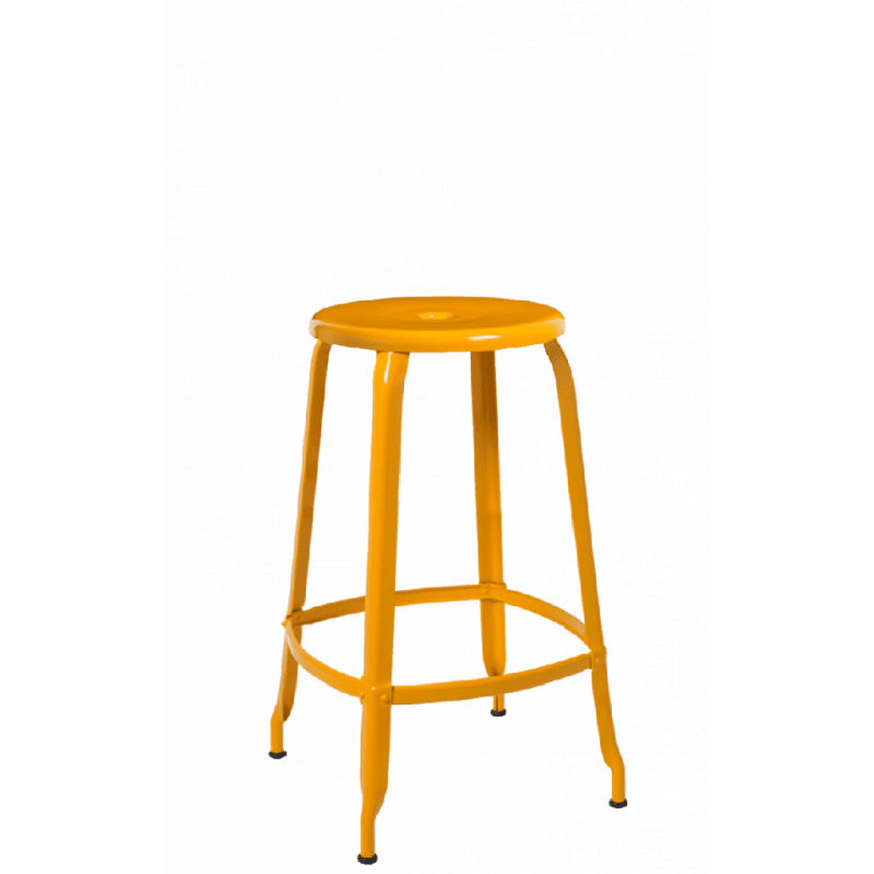 TABOURET NICOLLE SNACK EN MÉTAL INDUSTRIEL FRANÇAIS