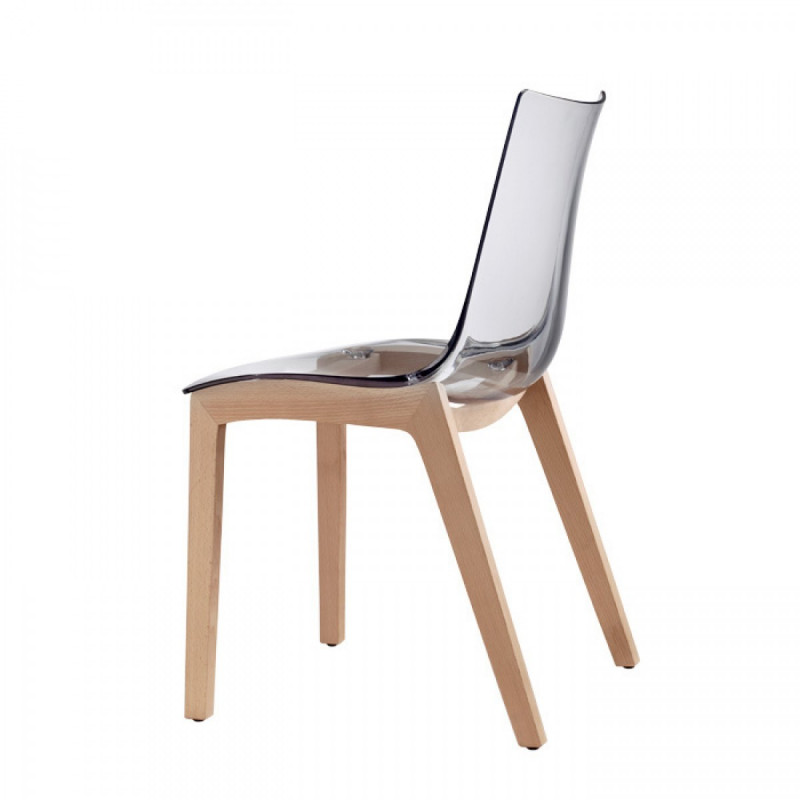 Chaise ZEBRA Bois et Plexiglas - Le Chaisier