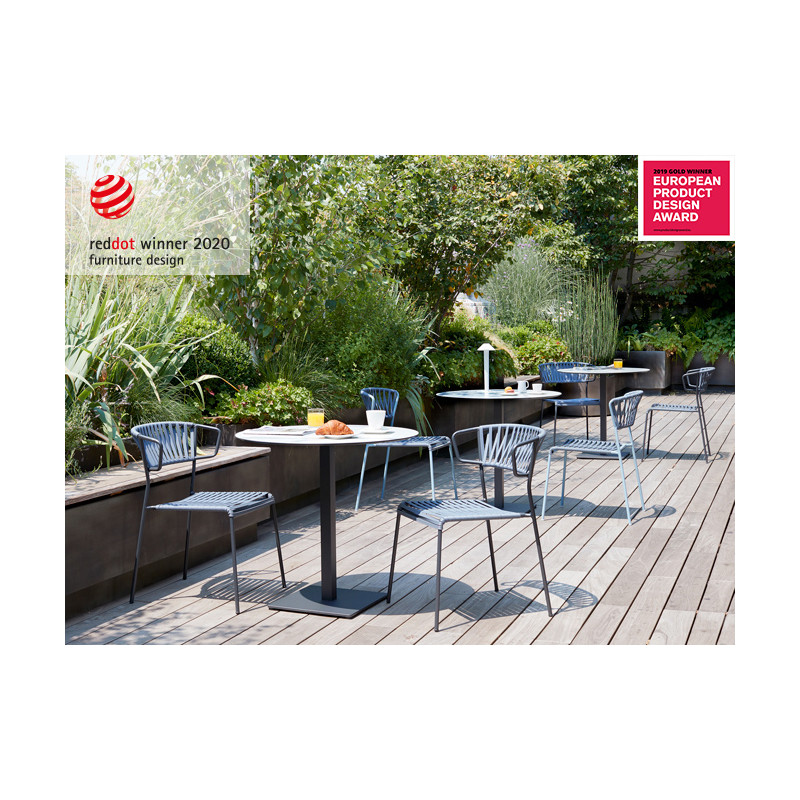 CHAISE FIL LISA CLUB AVEC ACCOUDOIRS STYLE SCOUBIDOU