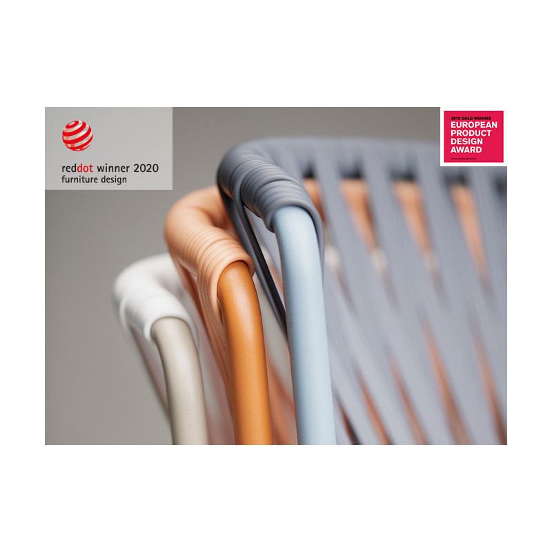 CHAISE FIL LISA CLUB AVEC ACCOUDOIRS STYLE SCOUBIDOU