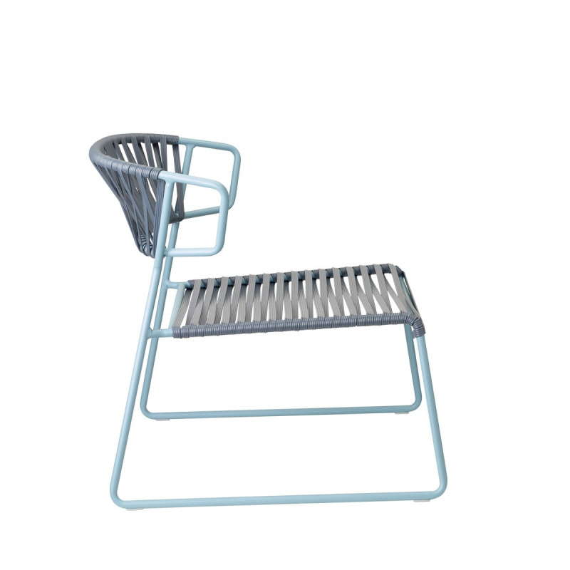 CHAISE LOUNGE LISA CLUB EN FIL STYLE SCOUBIDOU