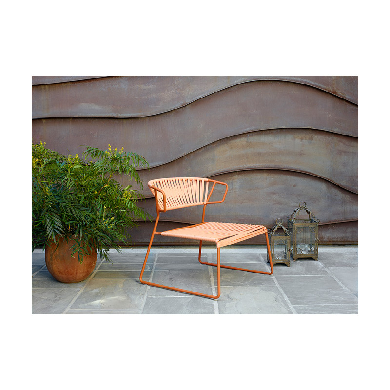 CHAISE LOUNGE LISA CLUB EN FIL STYLE SCOUBIDOU