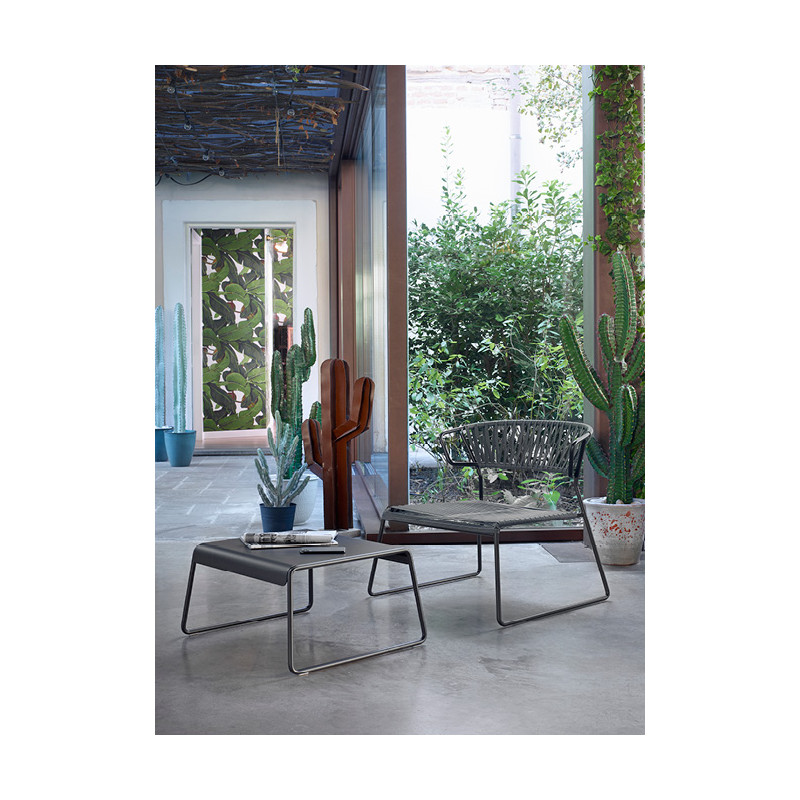 Chaise Lounge LISA CLUB en Fil Style Scoubidou - Le Chaisier