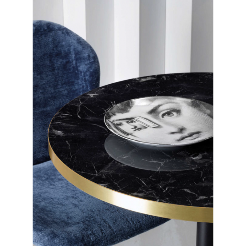 Table Bistrot Ronde Doré et Marbre TIFFANY - Le Chaisier