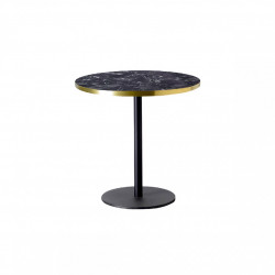 Table Bistrot Ronde Doré et Marbre TIFFANY - Le Chaisier