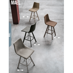 Tabouret Snack Design Scandinave en Similicuir MAEL - Le Chaisier